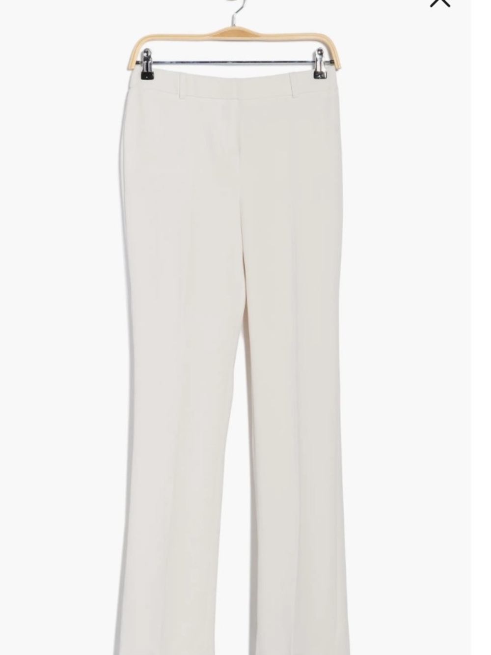 Amanda & Chelsea Off-White Straight-Leg Dress Trousers - Picture 3 of 8